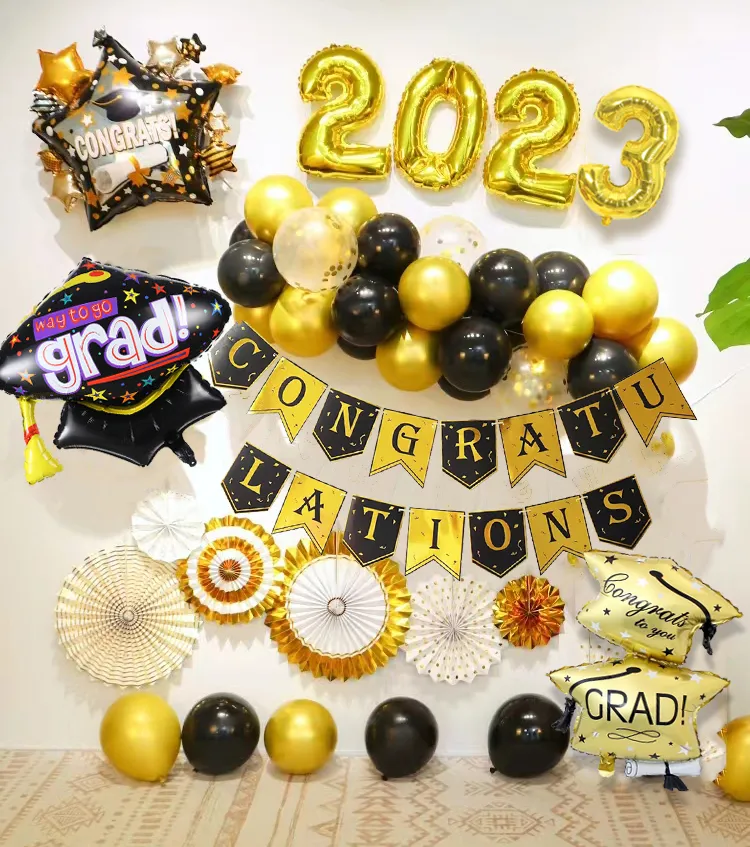 Graduation Banner – Stage Decorations – Balloon Columns – Silver Star  Balloons | Sweet-Art Designs... Creative ideas from the heart!