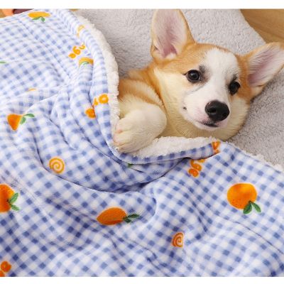 Pet Sleeping Mat Warm Dog Bed Soft Fleece Pet Blanket Cat Litter Puppy Sleep Mat Lovely Mattress Cat Sofa Cushion Home Rug Keep