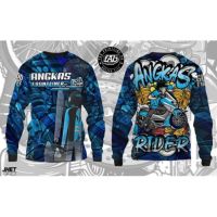 2023 design full sublimation angkas long sleeve t-shirt for riders 3d printed long-sleeved motorcycle jersey ，Can be customization