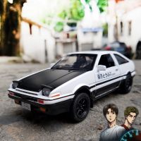 เริ่มต้น D AE86โลหะผสมโลหะ D Iecast รถยนต์รุ่น Inital รถของเล่นยานพาหนะดึงกลับ1:28แสงสำหรับเด็กของเล่นเด็ก