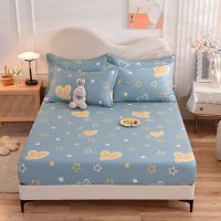 QianTing New Product 1pcs 100 Cotton Printing bed mattress set with four corners and elastic band sheets