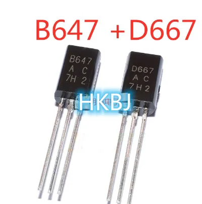 100ชิ้น2sd667-2sb647-to-92l-d667ไทรโอดพบกับเสียงที่คุ้นเคย