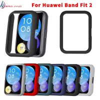 Hard Edge Shell Glass Screen Protector Case For Huawei Watch fit 2 Protective Film Cover Fit2 Band Protective Case LED Strip Lighting