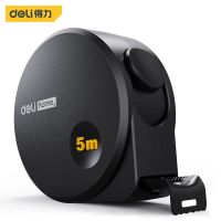 [QQL Hardware Tools] Deli 3M/5M สายวัดแม่นยำสูงเครื่องมือไม้บรรทัดวัดมุมเหล็กคาร์บอนสีดำพับเก็บได้อ่านง่ายบางพกพาได้