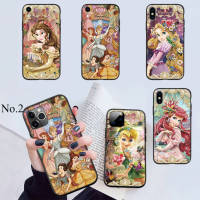 เคสโทรศัพท์ซิลิโคนนิ่มลายการ์ตูนเจ้าหญิงดิสนีย์,เคสโทรศัพท์สำหรับ Iphone 11 12 13 Pro XS Max Mini X XR SE 5 5S 6 6S 7 8 Plus ปี49FFA