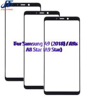 10ชิ้นสำหรับ Samsung Galaxy A9 2018 / A9s A9 2016 / A900/A9แผงหน้าจอสัมผัสดาว LCD เลนส์กระจกด้านหน้าด้านนอกพร้อมกาวโอก้า