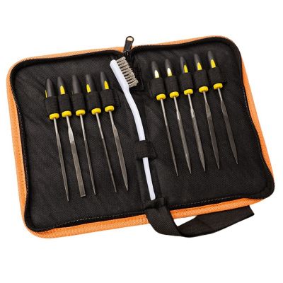 Steel File Set Accessories Small Steel File Grinding Tool DIY Tool with Storage Bag and Steel Brush