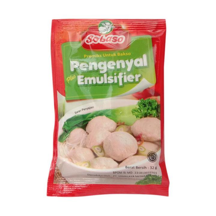 Sobaso Tepung Premiks Pengenyal Bakso Plus Emulsifier 32gr Lazada