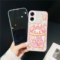 KOSLAM เคสโทรศัพท์ลวดลายโปร่งใสเมโลดี้ลายการ์ตูนสำหรับ OPPO A78 A58 4G 5G A98 5G A57 A17K A17 4G A77 A77s 5G A76 A95 A94 A93 A74 A55 A54 A16 A15 A96 A31 A5 A15s A9 2020 a52 A33 A53 A92ปลอกโทรศัพท์มือถือ TPU นิ่มสไตล์ใหม่