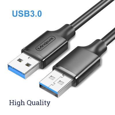 Kabel Data USB pria kualitas tinggi kabel USB pria KE pria 50 cm USB 3.0 kabel ekstensi untuk Laptop PC Hard Disk kecepatan Transfer cepat 1m 2m 3m