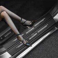 【cw】 4pcs Carbon Car Sticker Paste Strip Door Sill Anti Scratch Tape Schnitzer M 3 5 6 Z E E46 E39 E36 E34 X1