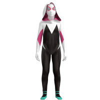 3D เด็กผู้หญิง Spider Gwen เครื่องแต่งกาย Gwendolyn Maxine Stacy Zentai ชุด Spidergirl คอสเพลย์ฮาโลวีนเครื่องแต่งกายสำหรับ Girls