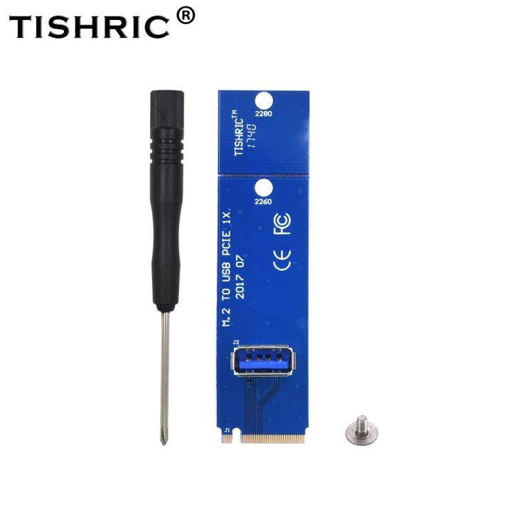 10ชิ้น-tishric-ngff-m-2ไปยัง-usb-3-0-1x-เป็น16x-สล็อต-pcie-อะแดปเตอร์การ์ดโอนเงิน-saklar-kartu-สำหรับเครื่องขุดเหรียญบิตคอยน์