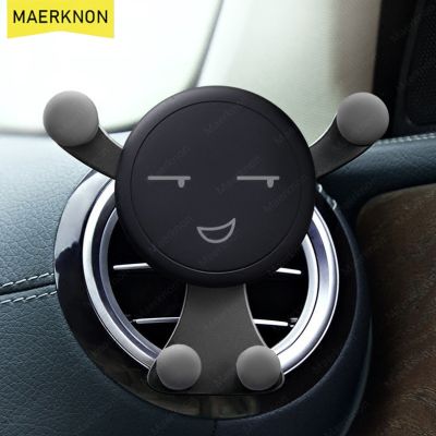 Universal Car Air Vent Holder Smartphone Stand GPS Stand For iPhone 14 13 Huawei Samsung Xiaomi Gravity Support Mount Car Holder Car Mounts