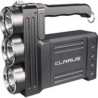 Klarus RS80GT 10000 Lumens สปอตไลท์พกพาสว่างชาร์จได้เฉียบ,โคมไฟตั้งโต๊ะ,ไฟฉายขนาดใหญ่ไฟสำหรับการตั้งแคมป์ที่ดีสำหรับชุดอุปกรณ์ฉุกเฉินพายุเฮอริเคนและการเดินทาง