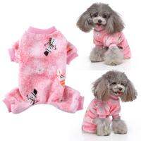 Z9Snowman Print Pet Pajamas for , Soft Warm Fleece Dog Jumpsuit, Puppy Pullover