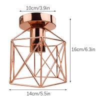 Modern Nordic Minimalism Led Ceiling Lights Retro Iron Lamp for Home Living Room Decor Kitchen Loft Light Plafonnier Rose Gold