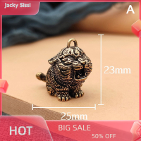 Jacky โลหะทองเหลืองเสือพวงกุญแจ DIY แขวนเครื่องประดับอุปกรณ์เสริมตุ๊กตาสัตว์