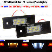 2 X LED จำนวนโคมไฟป้ายทะเบียน OBC ข้อผิดพลาดฟรี24 LED สำหรับ BMW E87 E63 E64 E85