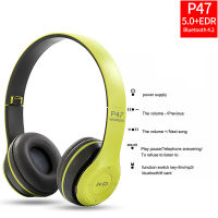 [READY STOCK]หูฟังบลูทูธ ไร้สายP47 Bluetooth Headphone Stereo ใส่เมมได้ คุยโรทศัพท์ รับสายสนทนา