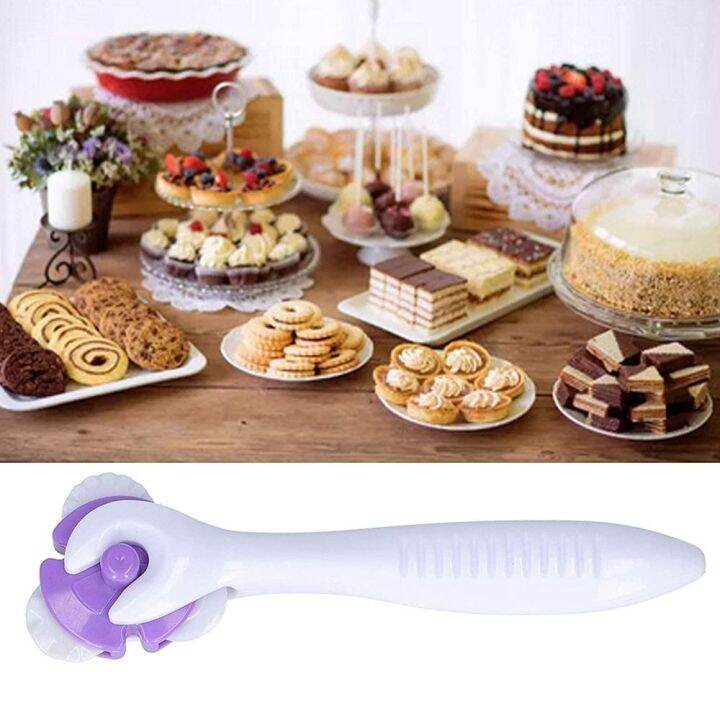 Pastry Wheel Decorator Cutter for Pie Crust Pasta Puff Pastry Fondant