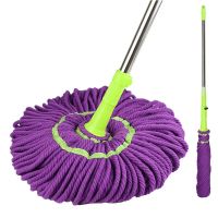 Easy Self Wringing Twist Mop Microfiber Squeeze Mop Replacement Mop Head Dry &amp; Wet Mop For Hardwood Tile &amp; Floor Cleaning