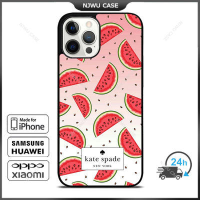 KateSpade 0198 Watermelon Phone Case for iPhone 14 Pro Max / iPhone 13 Pro Max / iPhone 12 Pro Max / XS Max / Samsung Galaxy Note 10 Plus / S22 Ultra / S21 Plus Anti-fall Protective Case Cover