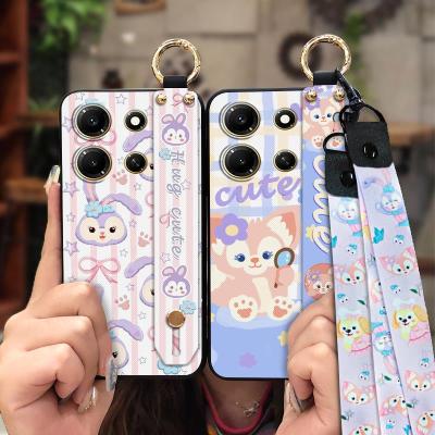 Cute ring Phone Case For infinix Note30i 4G/X6716 Cartoon Dirt-resistant Silicone Shockproof Lanyard Soft case Durable