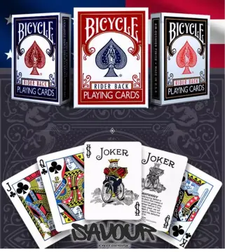  Bicycle Playing Cards - Poker Size - 2 Pack, RED