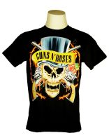 เสื้อวง GUNS N ROSES เสื้อยืด วงดนตรี กันส์แอนด์โรสเซส ไซส์ยุโรป PTD278