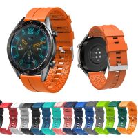 ☋❖ Silikonowy pasek do zegarków dla Huawei zegarek GT 3 2 GT2 GT3 42mm 46mm miękki pasek sportowy bransoletka Watchband dla Huawei zegarek 3/ Watch3 Pro