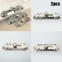 1 Pc 3/4/5inch Brushed Nickel Door Lock Slide Bolt Latch With Screws For Bathrooms Toilets &amp; More Zinc Alloy Door Hardware Door Hardware Locks Metal f