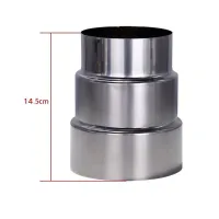 Stainless Steel Flue Liner Reducer / Tubing Connector Chimney Adaptor Stove Pipe Joint Chimney Hose Tube Connector Exhaust Fans