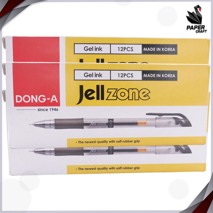 ปากกาเจล-หัวเข็ม-dong-a-jell-zone-ขนาด-0-5-mm-12-ด้าม-กล่อง