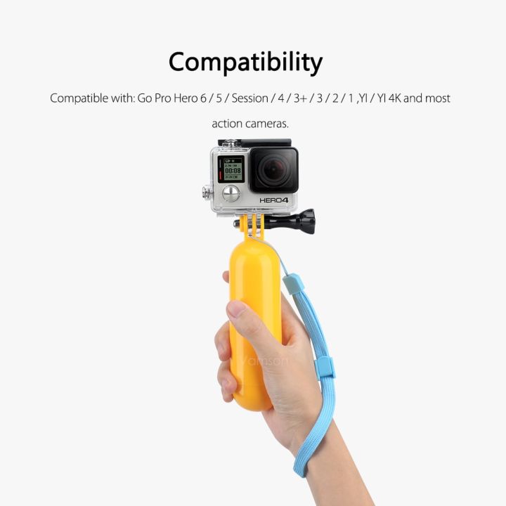 vamson-ป้ายสำหรับถือลอยได้สำหรับอุปกรณ์เสริม-gopro-อุปกรณ์เสริมขาตั้งกล้องสำหรับ-go-pro-ฮีโร่7-6-5-4สำหรับ-yi-4k-vp411