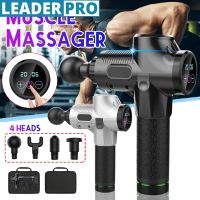 30 Files 4 Heads Professional Fascia Massage Machines Muscle Relaxation Massager Gym High Frequency Percussion