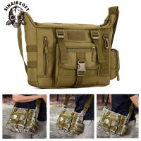 SINAIRSOFT Tactical One Shoulder Waterproof Messenger Bag กระเป๋าเอกสาร A4 Tote Outdoor 14 Inch Laptop Bag