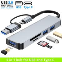 [HOT HAIXWLXKWW 589] 5 In 1 USB C Hub 3.0 Type Splitter Multiport Dock Adapter Expander Sd/tf Card สำหรับ MacBook IPad แท็บเล็ต