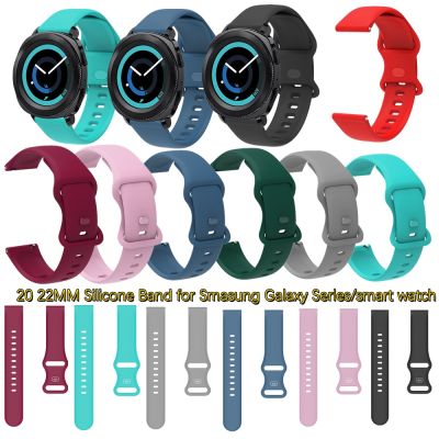 gdfhfj 20 22mm Watch Band for Samsung Galaxy Watch 4 Classic 40 44mm Silicone Strap for Galaxy Watch 5 Pro 45mm 40mm Active 2/3 Strap