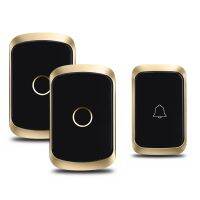 ✐☬♈ CACAZI Waterproof Wireless Doorbell Set for Smart Home Long Distance Outdoor 36 Songs LED Flashing Powered by US EU UK AU Plug