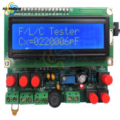 【2023】DIY LCD Digital Secohmmeter Frequency Capacitance Inductance Meter Cymometer CF Inductor Capacitor Tester Permittimeter DIY Kit