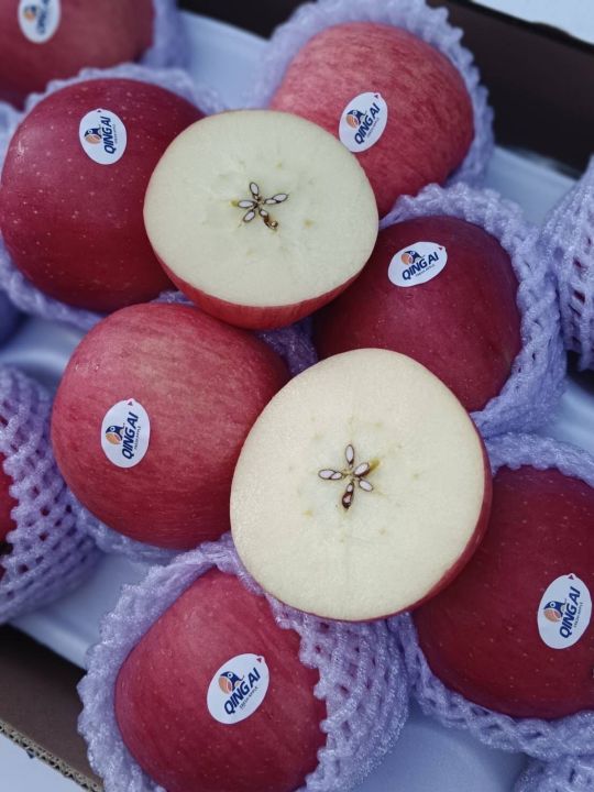 แอปเปิ้ล-ฟูจิ-แกนน้ำผึ้ง-ตรานกแก้ว-24-28-ลูก