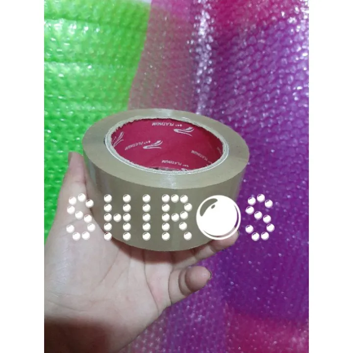Packaging Tape 100m Clear and Tan Lazada PH