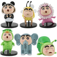 6ชิ้นอะนิเมะ Crayon Shin-Chan Cos Tier Action Figure Nohara Shinnosuke Man Kawaii Pvc Sammeln Mo Spielzeug Puppe Kid Für Geschenk