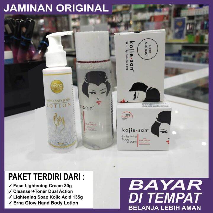 Paket Kojie San Lightening Series Wajah + Kojiesan Body Lightening