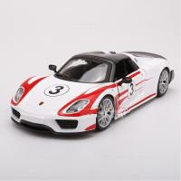 C0D BiMeiGao 1:24 Porsche 918 WEISSACH Racing Version Running Alloy Car Model Toy Car Model Decoration