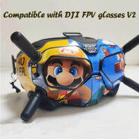 For DJI FPV Glasses Skin Film DJI FPV V2 With Ear Side full Surround Stickers Ean be Customized Patterns