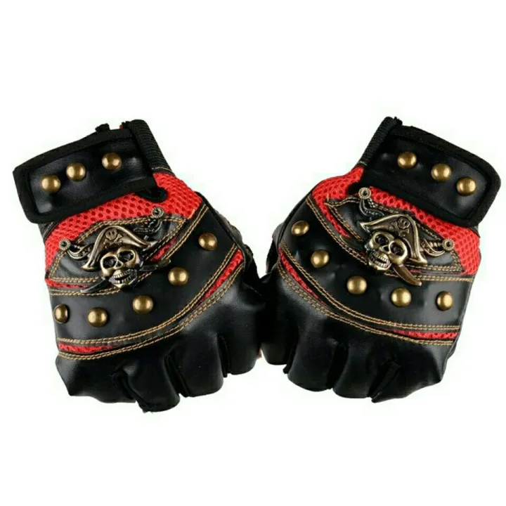 punk-skulls-rivet-pu-leather-gloves-men-women-fashion-hip-hop-anti-slip-half-finger-gloves-summer-cycling-motorcycle-accessories