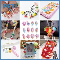 PETIHOME 24pcs Cabochons หลังแบน ไอศกรีมเรซินรูปกระต่าย อุปกรณ์เสริมเสริม การตกแต่งตกแต่ง ชิ้นส่วนเครื่องประดับ DIY การ์ตูนลายการ์ตูน สีสันสดใส กิ๊บติดผม