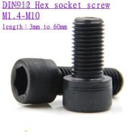 2-50pcs/lot Hexagon Allen Hex Socket Cup Head Screw Bolts M1.4 M1.6 M2 M2.5 M3 M4 M5 M6 M8 Grade 12.9 Carbon Steel Din912